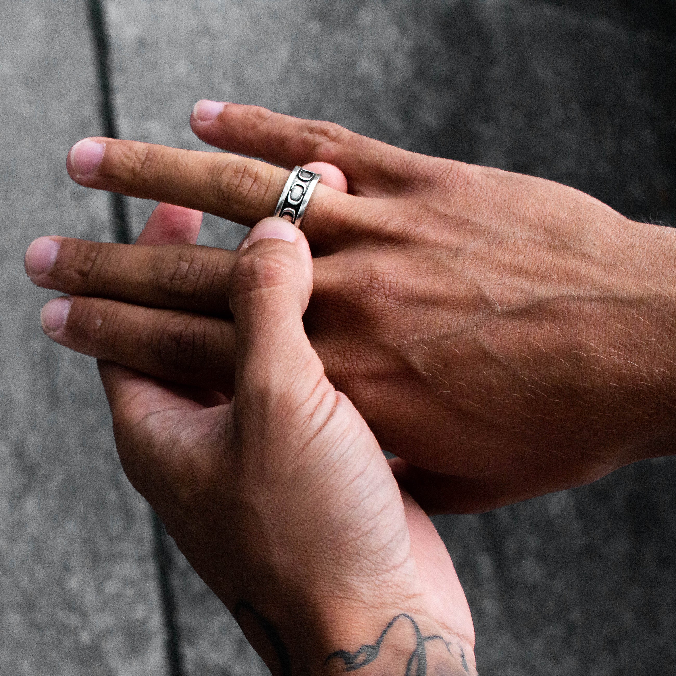 AmalfiGold Band Ring (Silver)