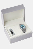 AmalfiGold Blue Arabic Dial Polished Watch