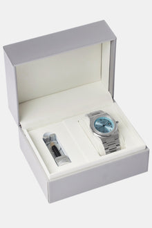 AmalfiGold Blue Arabic Dial Polished Watch