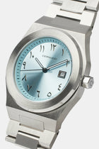 AmalfiGold Blue Arabic Dial Polished Watch