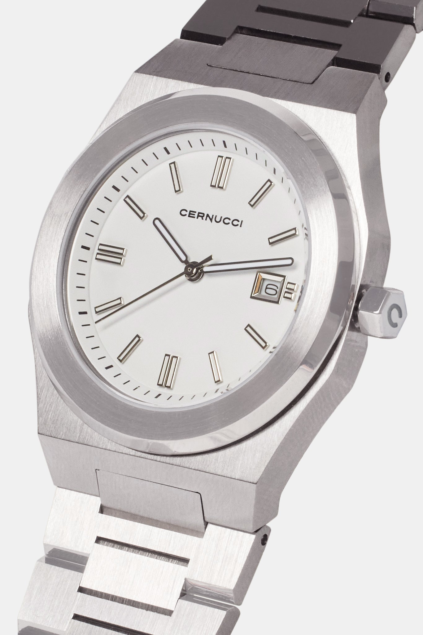 AmalfiGold Polished Watch - White