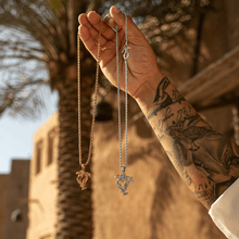 Palm & Dove Pendant (Gold)