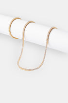 3mm Tennis Chain & Bracelet - Gold