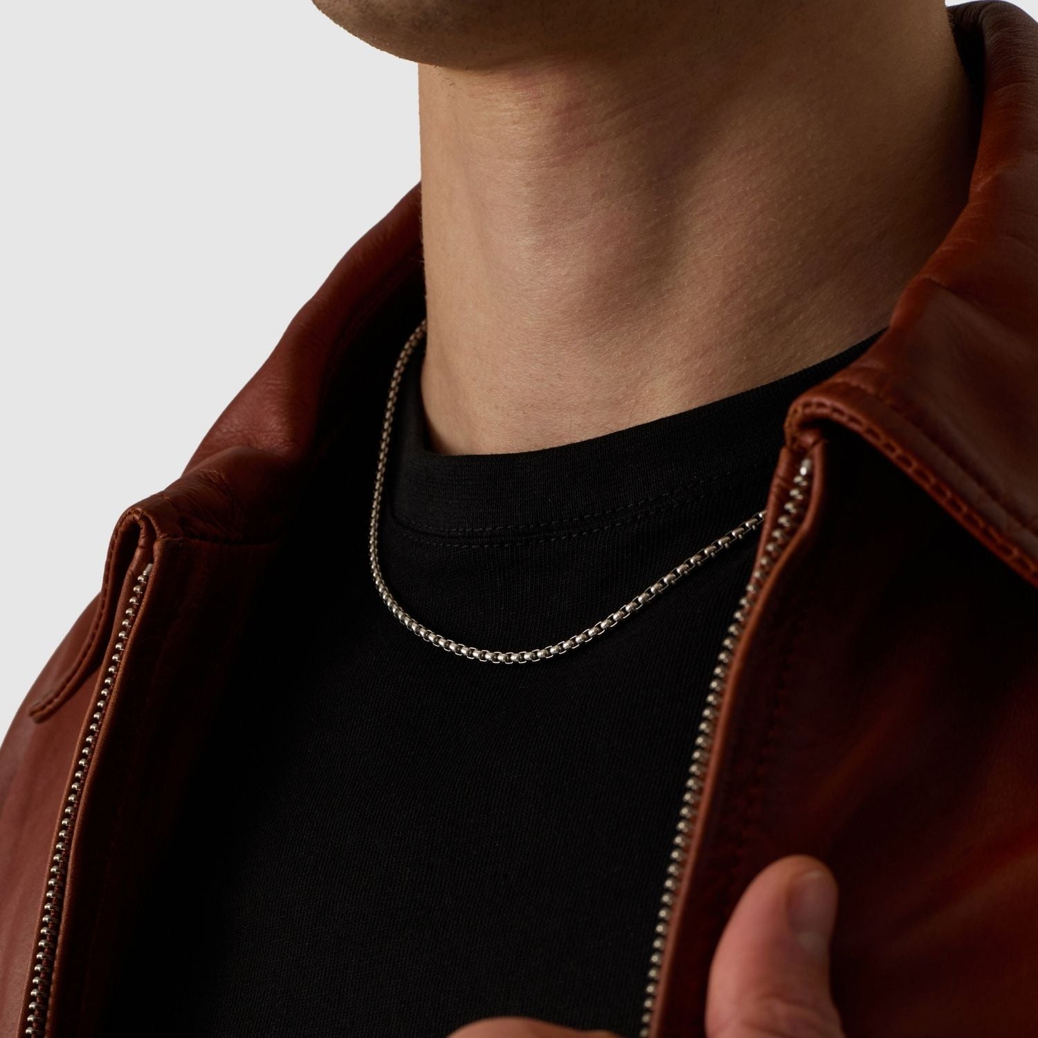 Round Box Chain (Silver) 3mm