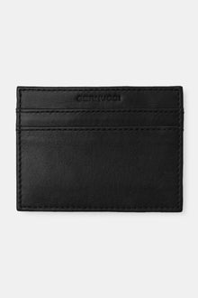 AmalfiGold Leather Card Holder - Black