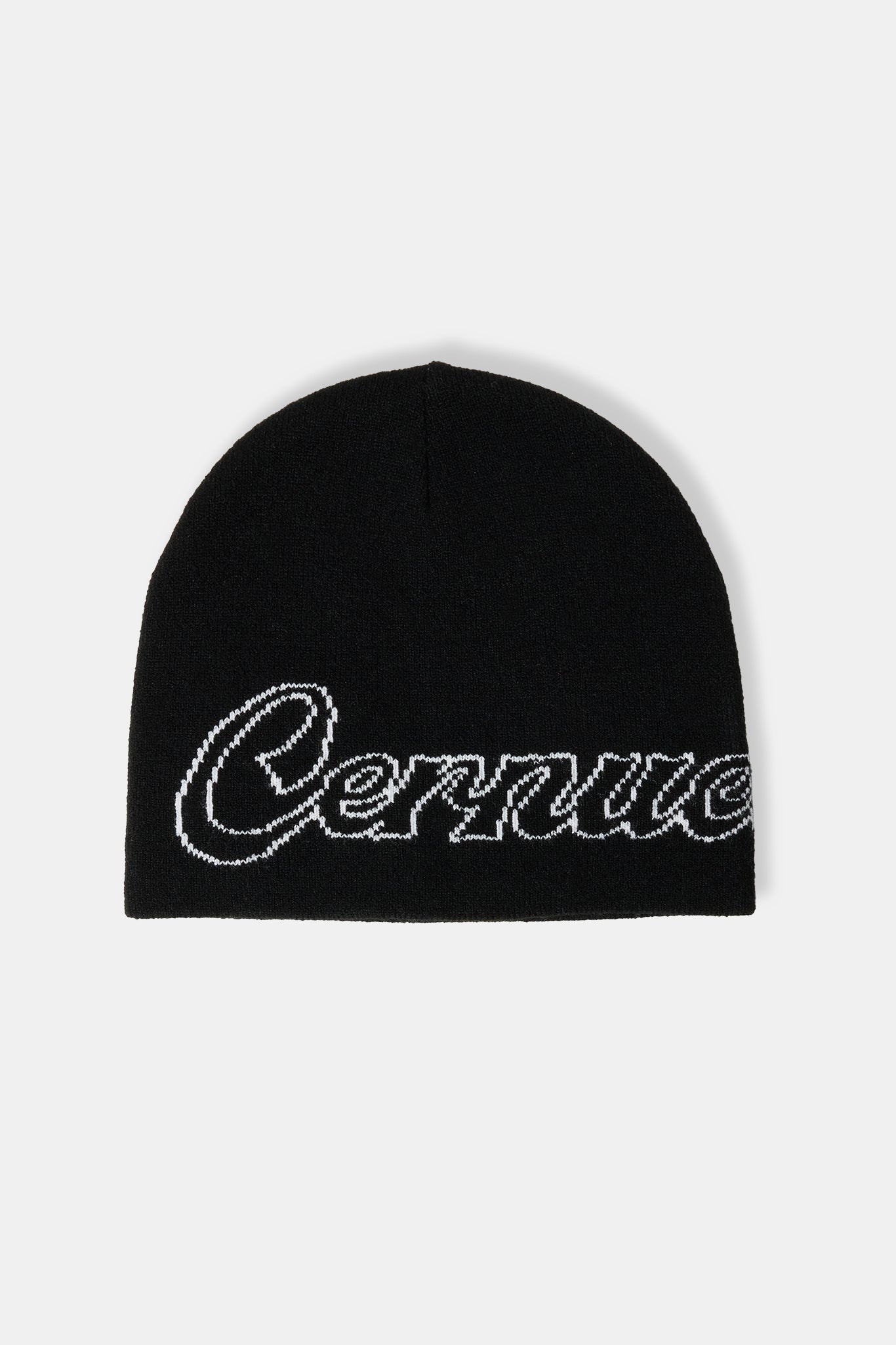 AmalfiGold Intarsia Beanie Hat - Black