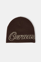 AmalfiGold Intarsia Beanie Hat - Chocolate