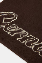 AmalfiGold Intarsia Beanie Hat - Chocolate