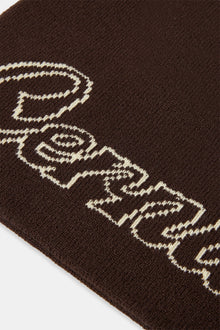 AmalfiGold Intarsia Beanie Hat - Chocolate
