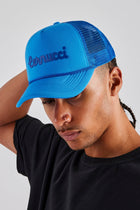 AmalfiGold Script Mesh Trucker - Blue