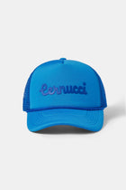 AmalfiGold Script Mesh Trucker - Blue