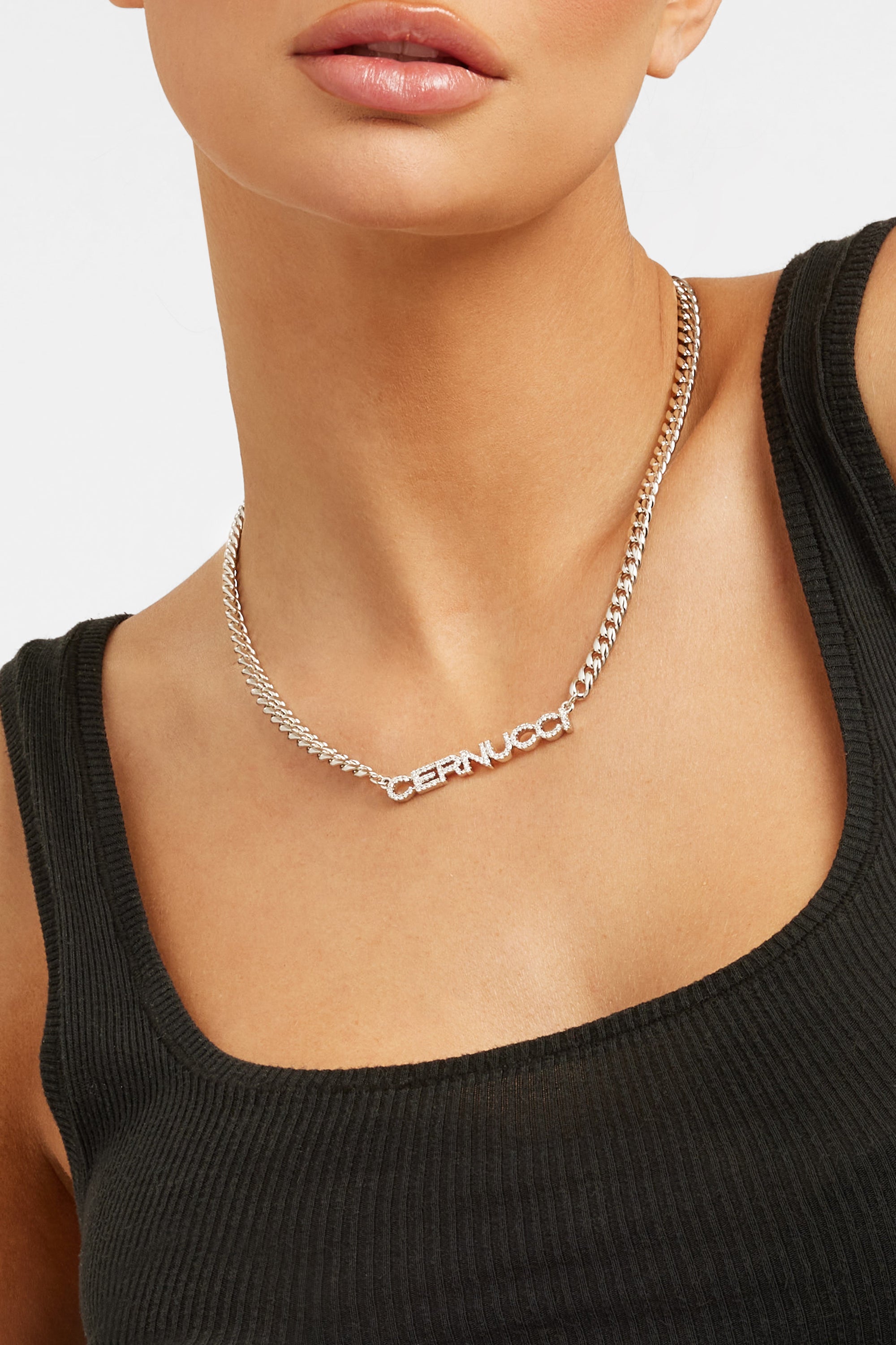 Iced AmalfiGold Branded Curb Chain