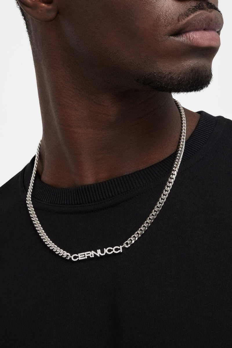 Iced AmalfiGold Branded Curb Chain