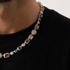 Gemstone Necklace (Silver)