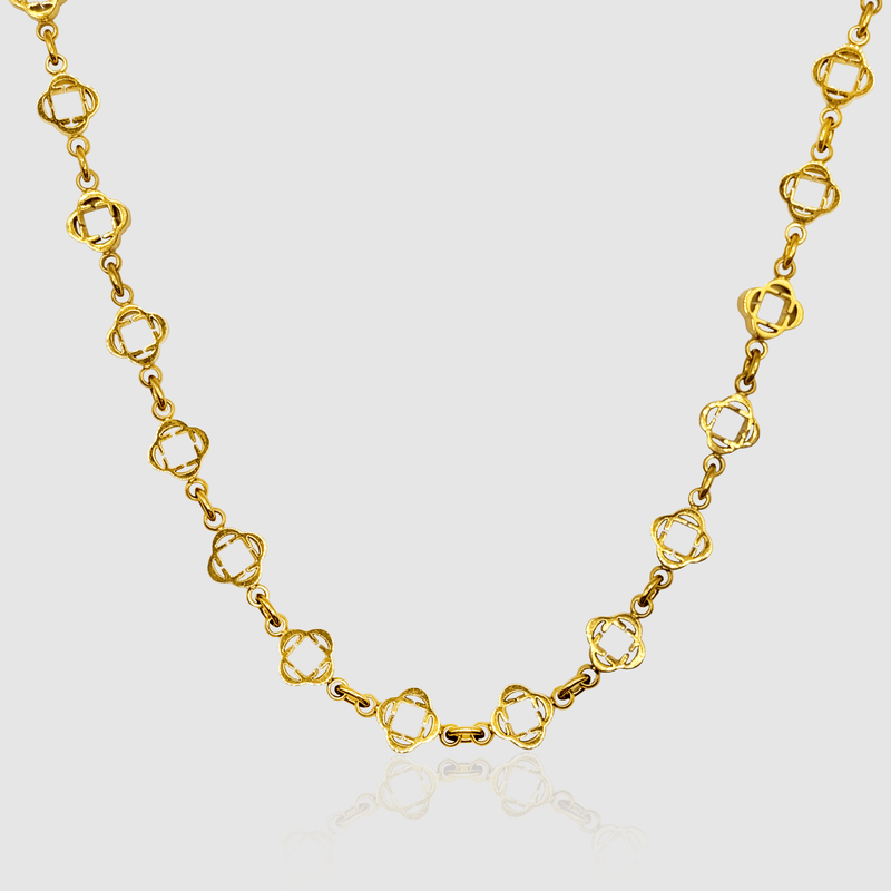 Clover Link Necklace (Gold)