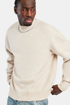 AmalfiGold Knitted Crew Neck Sweater - Beige