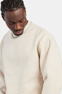 AmalfiGold Knitted Crew Neck Sweater - Beige
