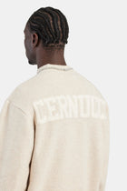 AmalfiGold Knitted Crew Neck Sweater - Beige