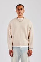 AmalfiGold Fluffy Intarsia Sweater - Off White