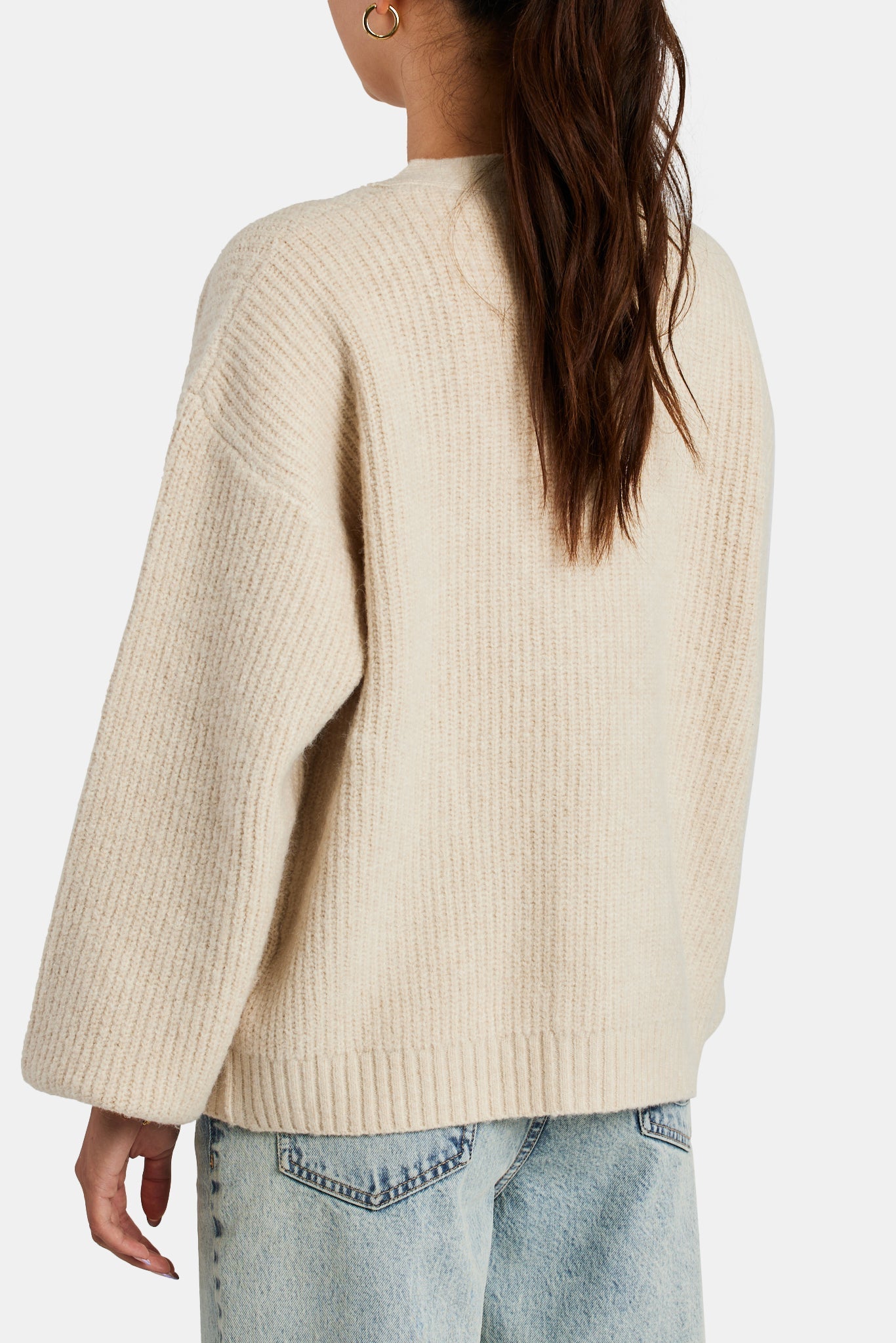 AmalfiGold Oversized Knitted Cardigan