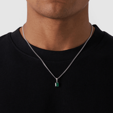 Emerald Stone Pendant (Silver)