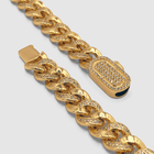 Half Iced Cuban (Gold) 8mm