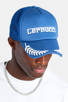 AmalfiGold Racing Trucker Hat - Cobalt