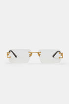 Metal Rectangle Lense Sunglasses