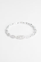 Iced CZ Coffee Bean Bracelet