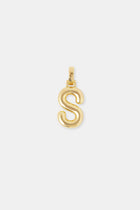 Mini Polished Balloon Letter Pendant - 20m - Gold
