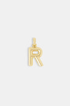 Mini Polished Balloon Letter Pendant - 20m - Gold