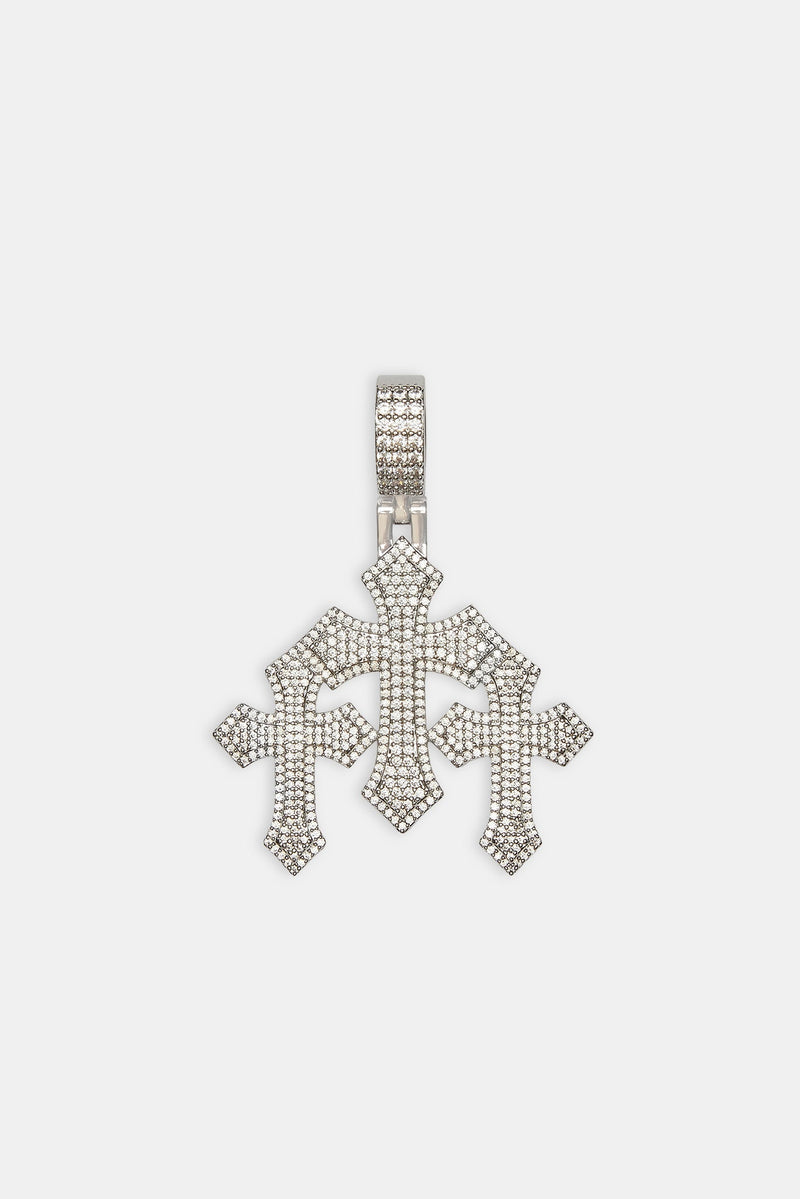 Women's Triple Cross Pendant - 35mm
