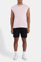 AmalfiGold International Embroidered Oversized Tank - Pink