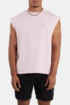AmalfiGold International Embroidered Oversized Tank - Pink