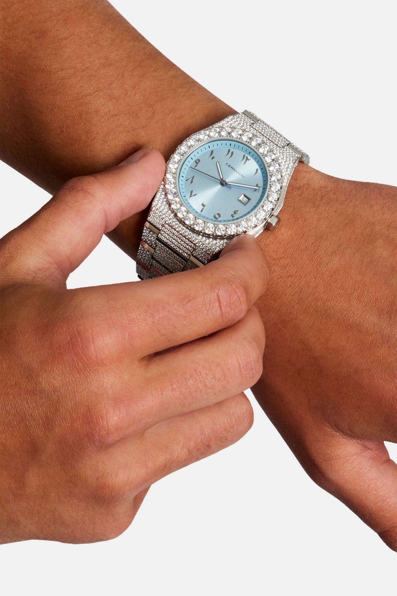 AmalfiGold Blue Iced Watch