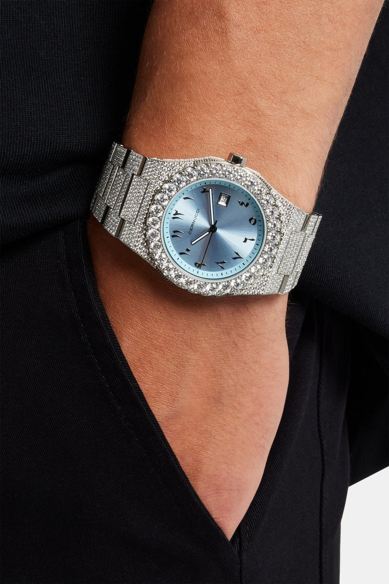 AmalfiGold Blue Iced Watch