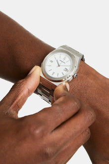 AmalfiGold Polished Watch - White