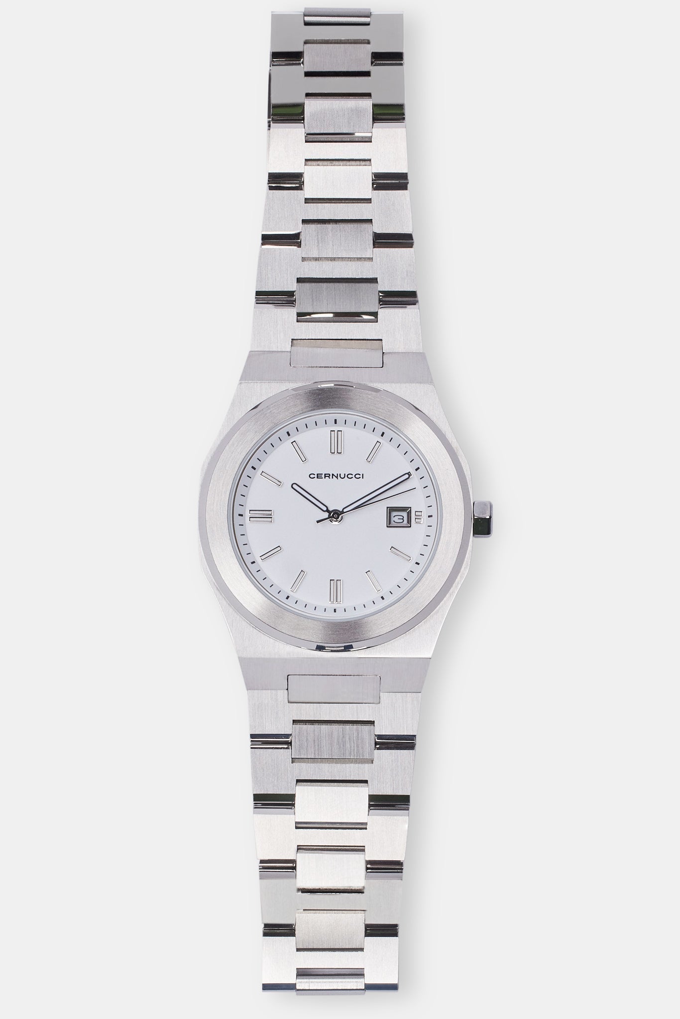 AmalfiGold Polished Watch - White