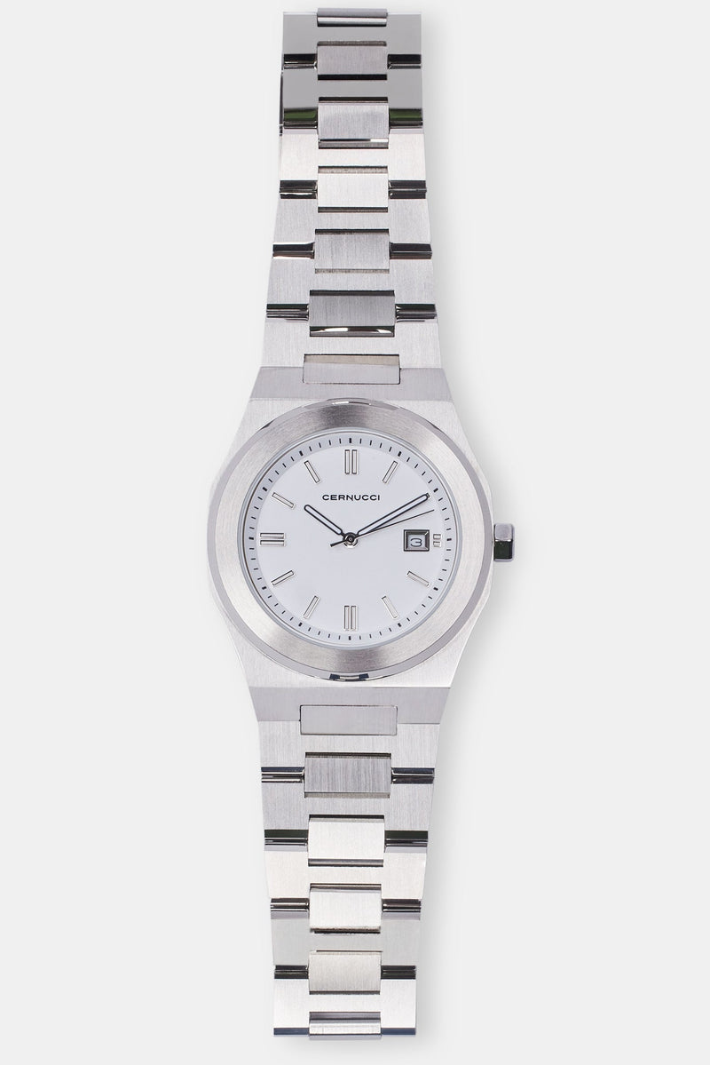 AmalfiGold Polished Watch - White