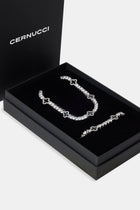 5mm Black Motif Tennis Chain & Bracelet Set