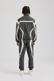 CCC Nylon Zip Through Tracksuit - Charcoal