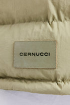 Oversized Hooded Puffer Jacket - Sage