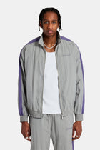 AmalfiGold Panelled Nylon Track Jacket - Charcoal