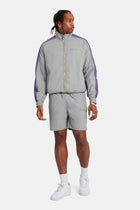 AmalfiGold Panelled Nylon Track Jacket & Short Set - Charcoal