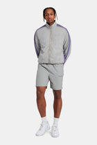 AmalfiGold Panelled Nylon Track Jacket & Short Set - Charcoal