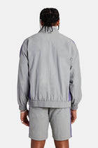 AmalfiGold Panelled Nylon Track Jacket - Charcoal