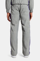 AmalfiGold Panelled Nylon Straight Leg Trouser - Charcoal