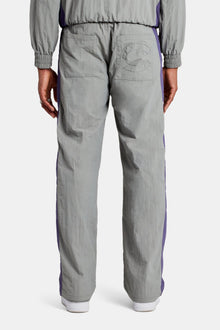 AmalfiGold Panelled Nylon Straight Leg Trouser - Charcoal