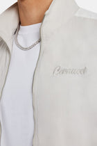AmalfiGold Panelled Nylon Track Jacket - Stone