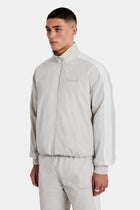 AmalfiGold Panelled Nylon Track Jacket - Stone